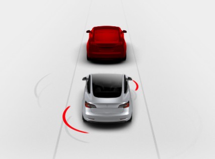 Tesla Forward Collision Warning