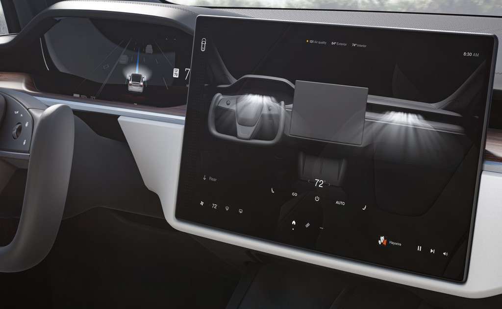 Tesla Model S and X 2021 Refresh Binnacle Driver Display